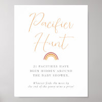Little Ray of Sunshine Baby Shower Pacifier Hunt