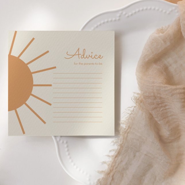 Little Ray of Sunshine Boho Advice Card (Creator Uploaded)
