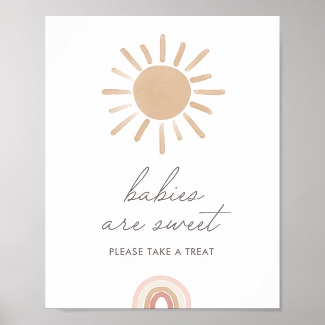Little Ray of Sunshine Boho Babies are Sweet Poster (Front)