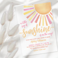 Little Ray Of Sunshine Boho Baby Shower