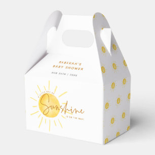Little Ray of Sunshine Boho Baby Shower Favour Box