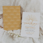 Little Ray of Sunshine Boho Baby Shower Invitation<br><div class="desc">Invite friends and family to share in the joy of your little one's arrival with this 'sunshine' themed baby shower invitation.</div>