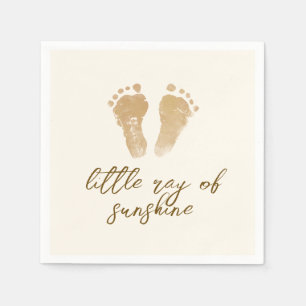 Little Ray of Sunshine Boho Baby Shower Napkin