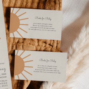 Little Ray of Sunshine Boho Books for Baby Enclosu Enclosure Card