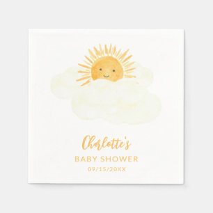 Little Ray Of Sunshine Gender-Neutral Baby Shower Napkin
