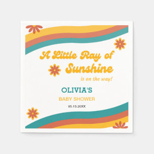 Little Ray of Sunshine Gender Neutral Baby Shower Napkin