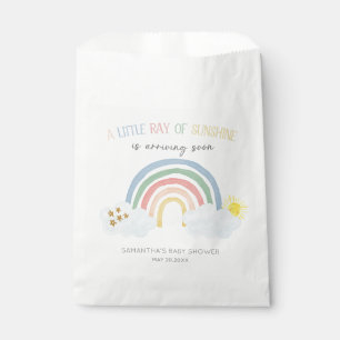 Little Ray of Sunshine Rainbow Baby Shower Favour Bags