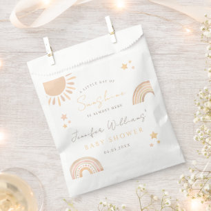 Little ray Sunshine Sun rainbow boho baby shower Favour Bags