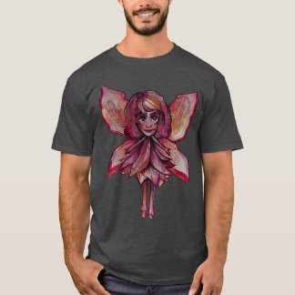 Little red autumn Fairy art Fall fairies designs T-Shirt