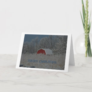 Little Red Barn, Peace, Love, Joy & Hope Holiday Card
