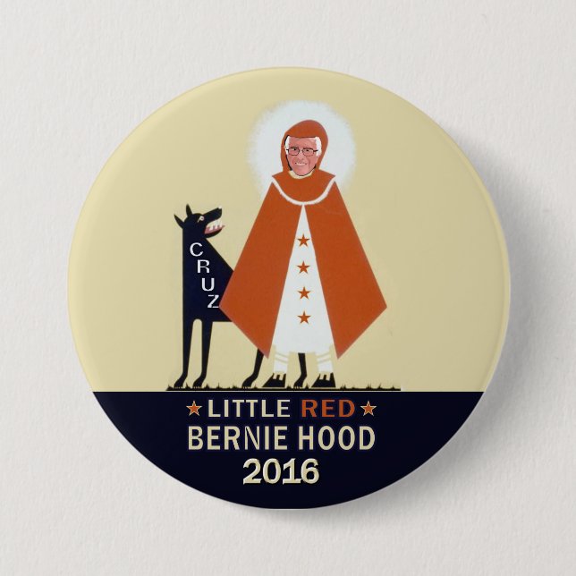 Little RED Bernie Hood 7.5 Cm Round Badge (Front)
