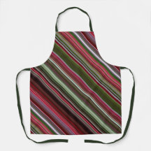 Little Red Berries Red and Green Stripe