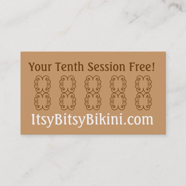 Little Red Bikini Business Card (Front)