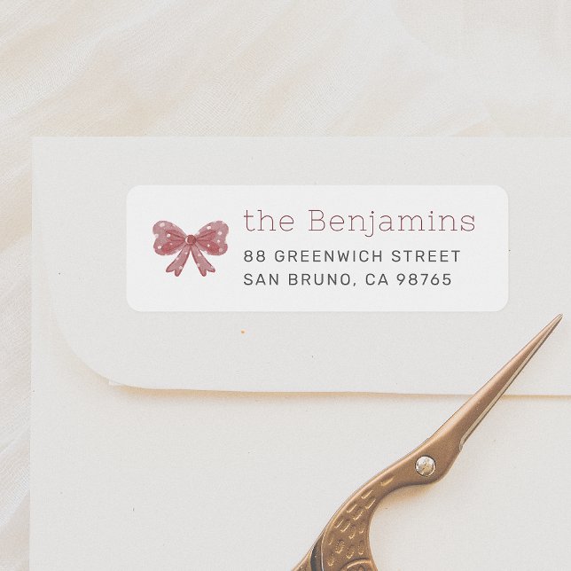 Little Red Bow | Custom Family Name & Address (Creator Uploaded)