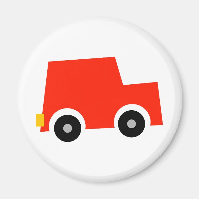 Little Red Car Magnet (Front)