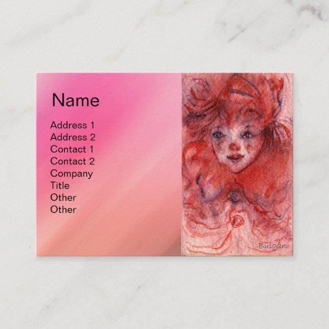 LITTLE RED CLOWN BUSINESS CARD (Front)