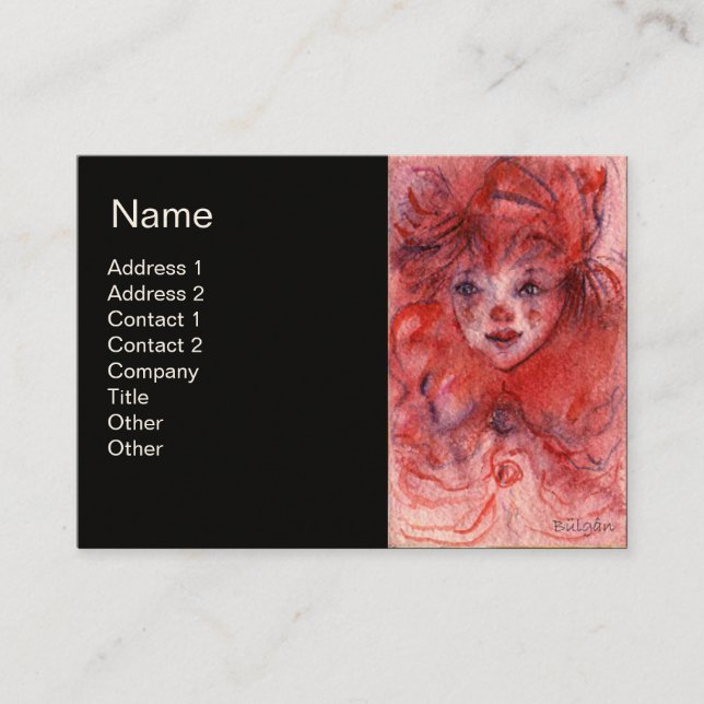 LITTLE RED CLOWN BUSINESS CARD (Front)