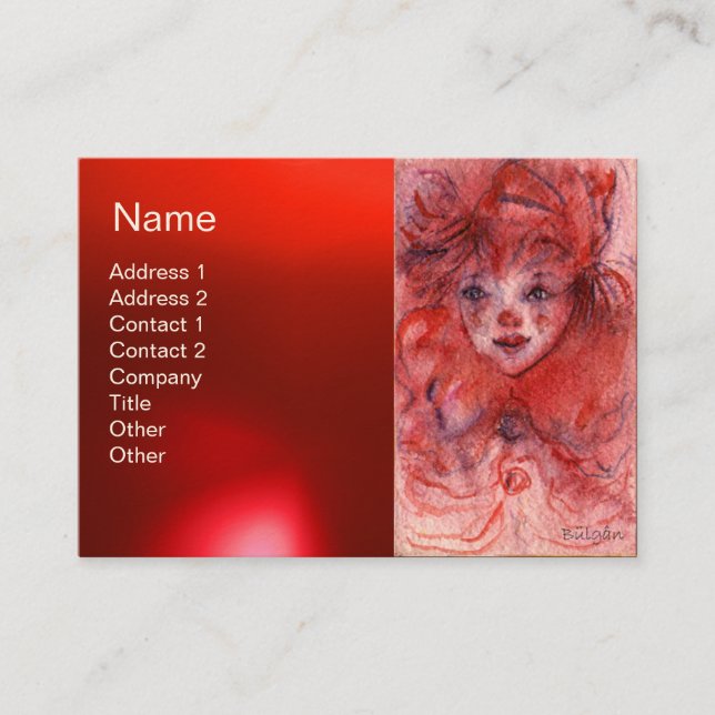 LITTLE RED CLOWN BUSINESS CARD (Front)