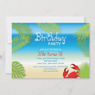 Little Red Crab Invitation