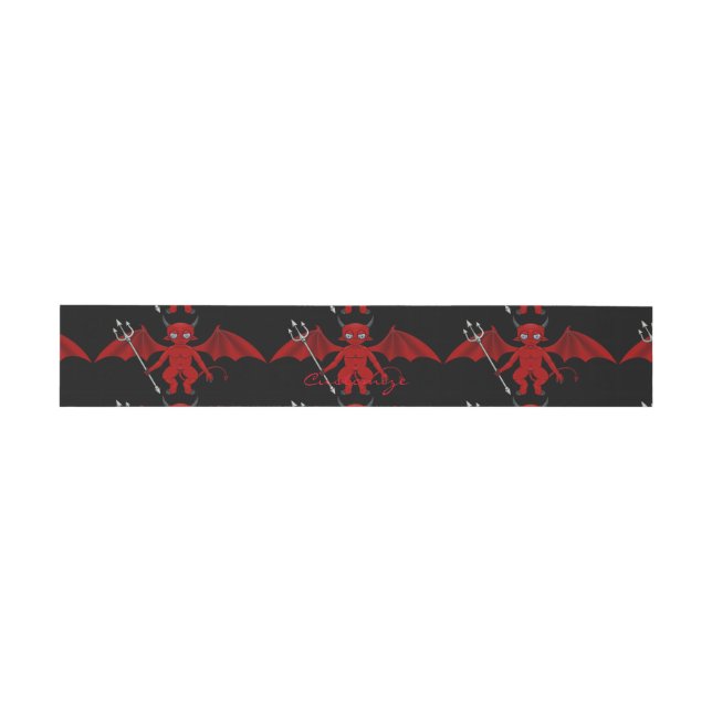 Little Red Devil Thunder_Cove Invitation Belly Band (Flat)