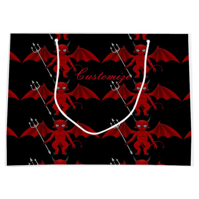 Little Red Devil Thunder_Cove Large Gift Bag (Front)