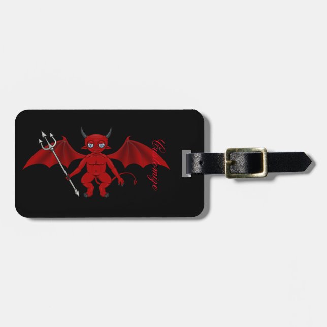 Little Red Devil Thunder_Cove Luggage Tag (Front Horizontal)