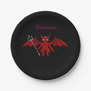 Little Red Devil Thunder_Cove Paper Plate