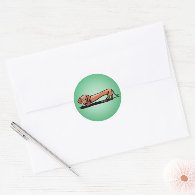 Little Red Doxie Stickers (Envelope)