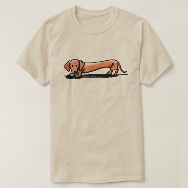 Little Red Doxie T-Shirt (Design Front)