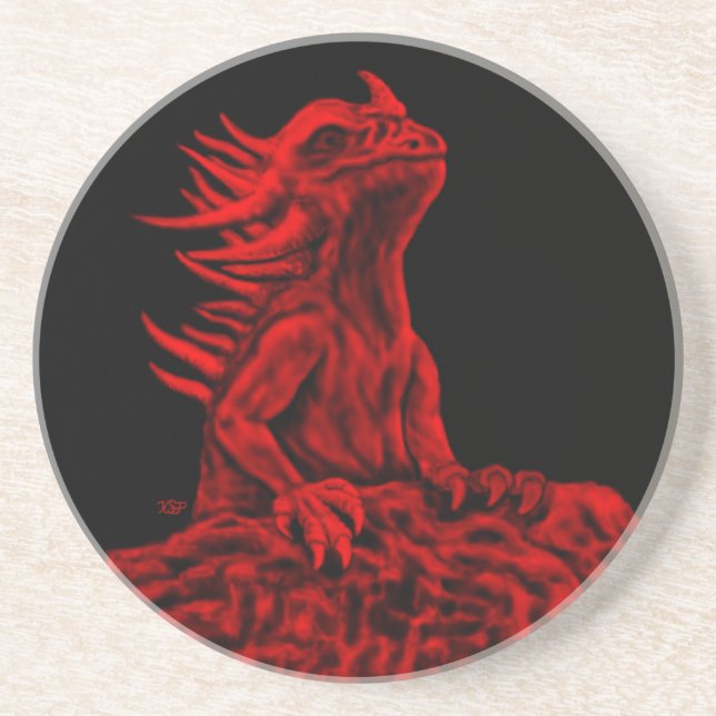 Little red Dragon Coaster (Front)