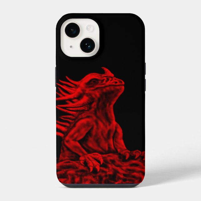 Little red Dragon iPhone Case (Back)