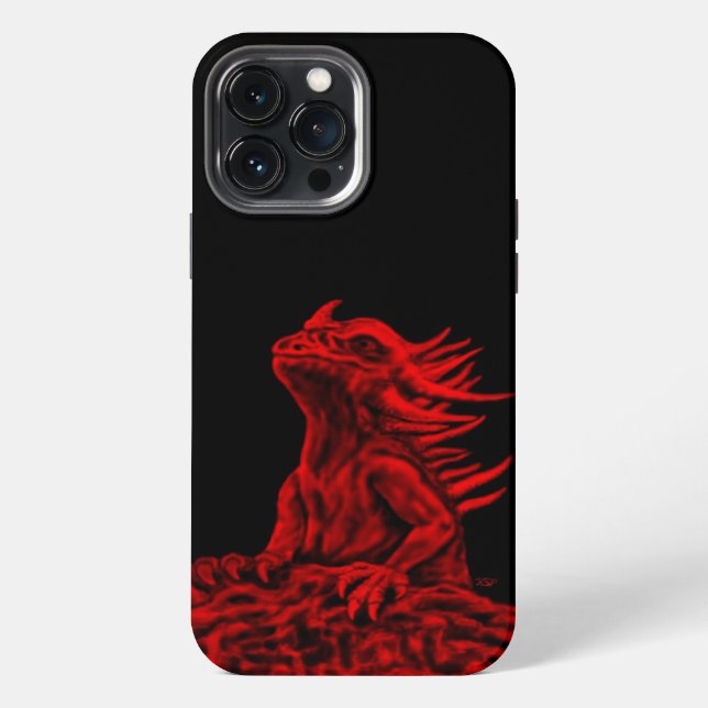Little red Dragon iPhone Case (Back)