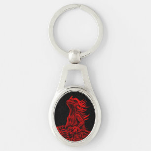 Little red Dragon Key Ring
