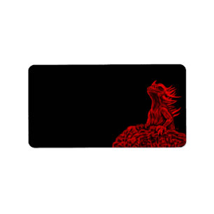 Little red Dragon Label