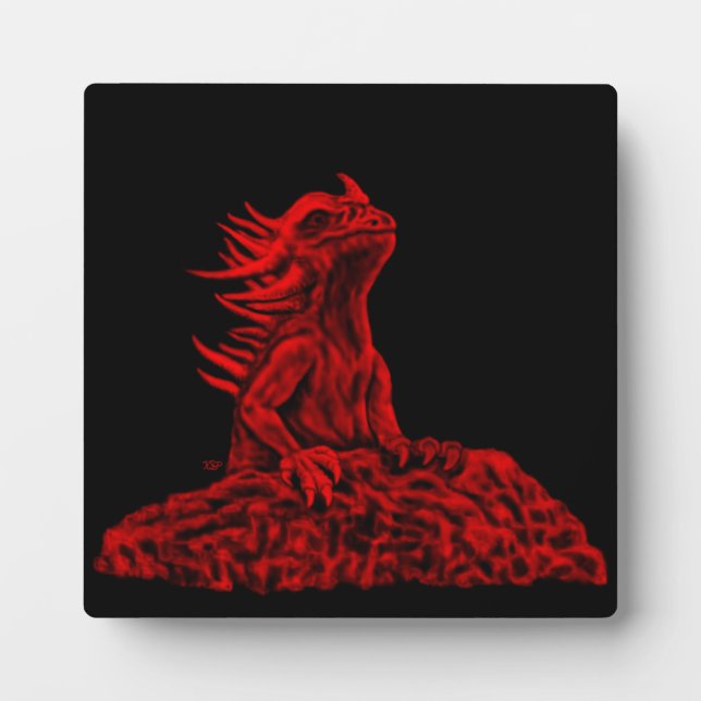 Little red Dragon Plaque (Front)