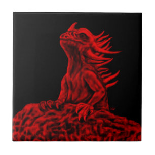 Little red Dragon Tile