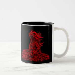 Little red Dragon Two-Tone Coffee Mug