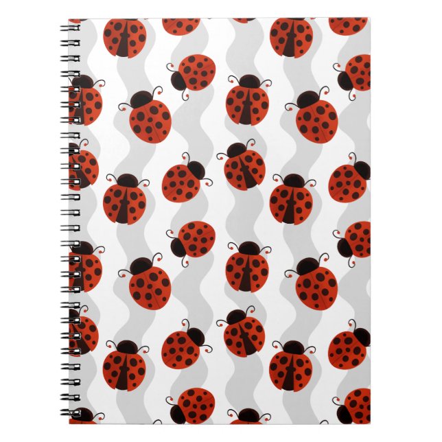 Little Red Ladybug Pattern Notebook (Front)