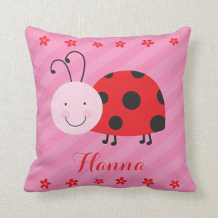 Little Red Ladybug Personalised Pillow