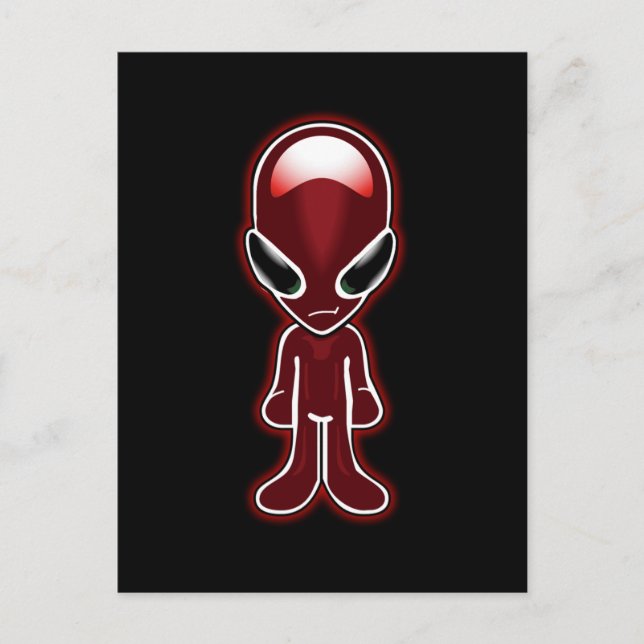 Little Red Man Postcard (Front)