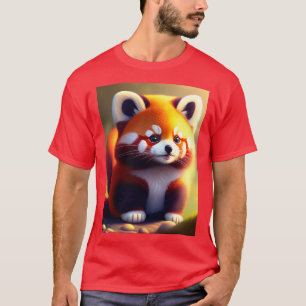Little Red Panda Standing T-Shirt