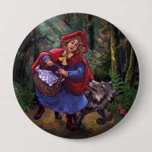 Little Red Riding Hood 10 Cm Round Badge
