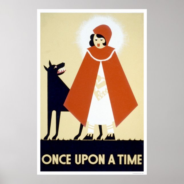 Little Red Riding Hood 1937 WPA Poster (Front)