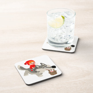 Little Red Riding Hood and The Wolf Coasters Set