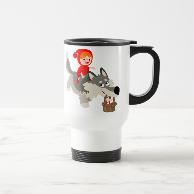 Little Red Riding Hood and The Wolf Commuter Mug (Right)