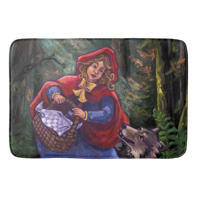 Little Red Riding Hood Art Bath Mat (Front)