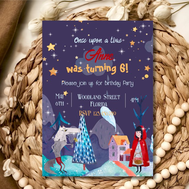 Little red riding hood Birthday Invitation (Creator Uploaded)