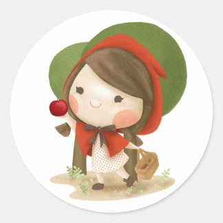 Little red riding hood birthday Sticker