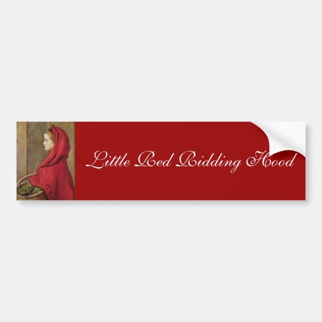 Little Red Riding Hood by John Everett Millais Bumper Sticker (Front)