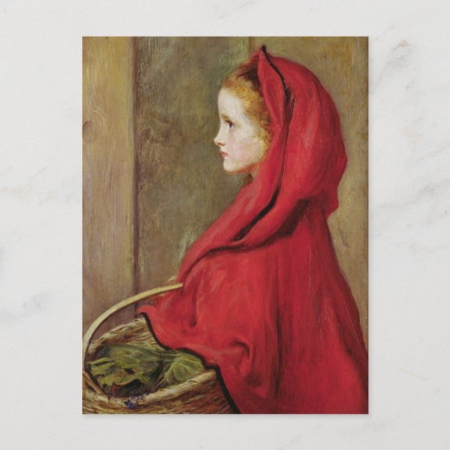 Little Red Riding Hood by John Everett Millais Postcard (Front)